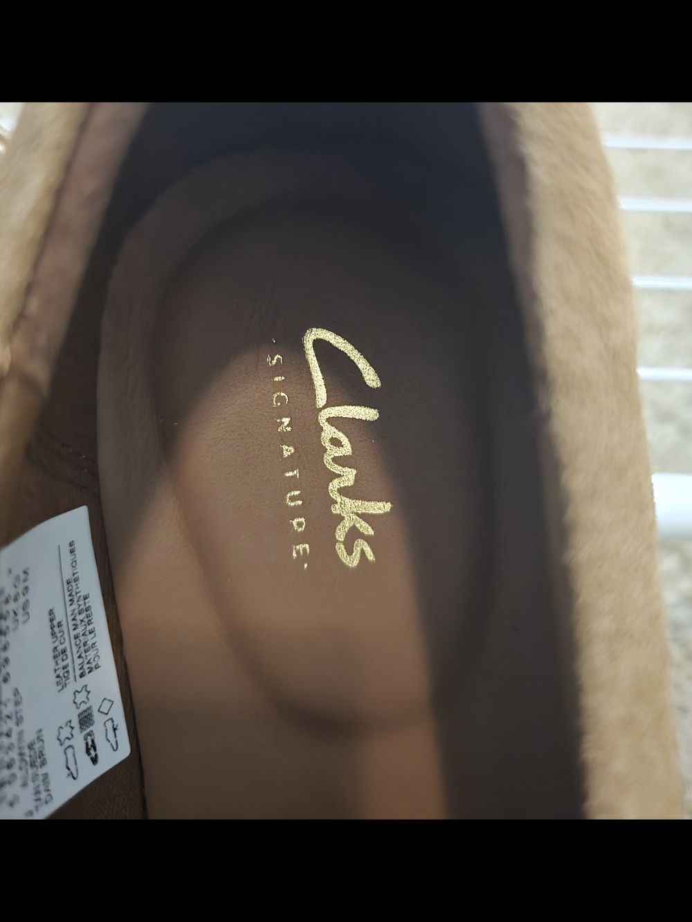 Clarks Aldwin Step Tan Suede Penny Loafers - Picture 4 of 5